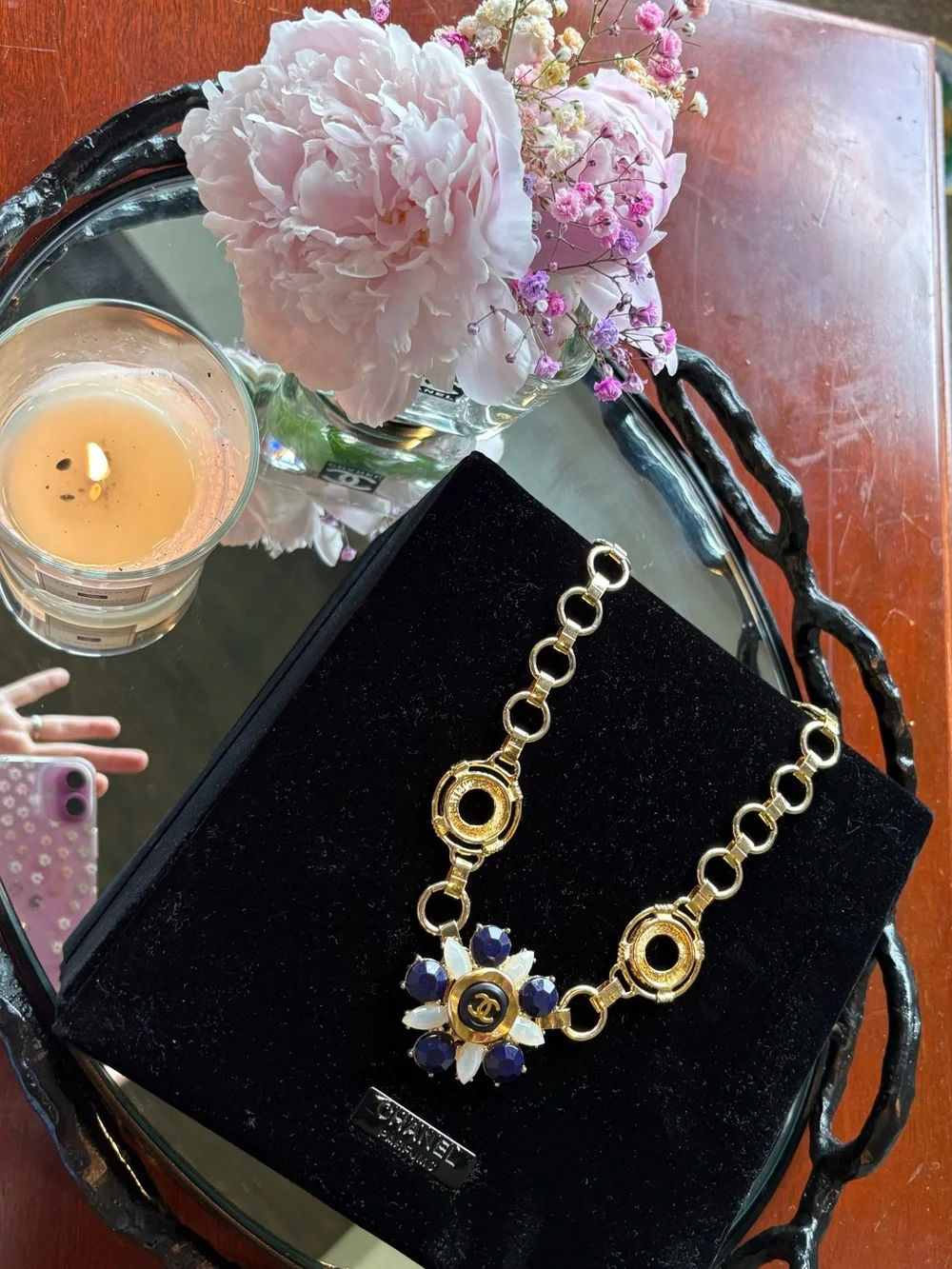 😍😍😍😍Authentic CHANEL button Custom  Necklace